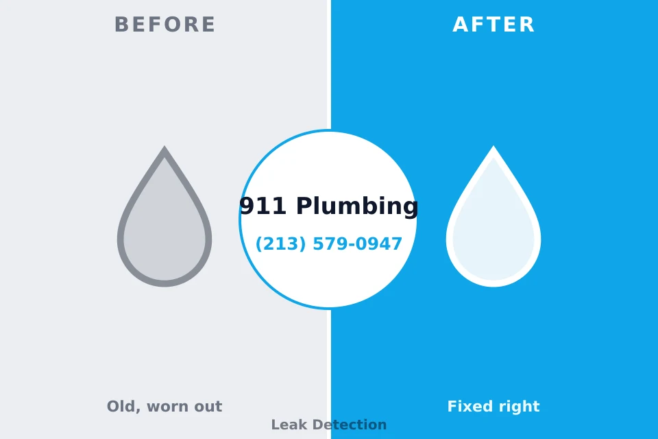 Before and after: plumbing repair New Carlisle, IN